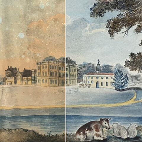 can watercolour paintings be restored - before and after restoration