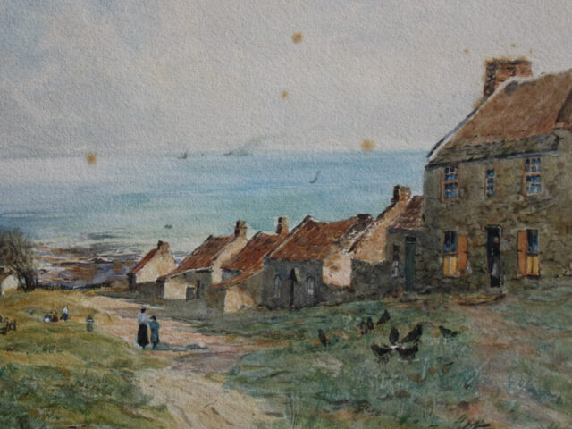 Removing Foxing From Watercolour Painting