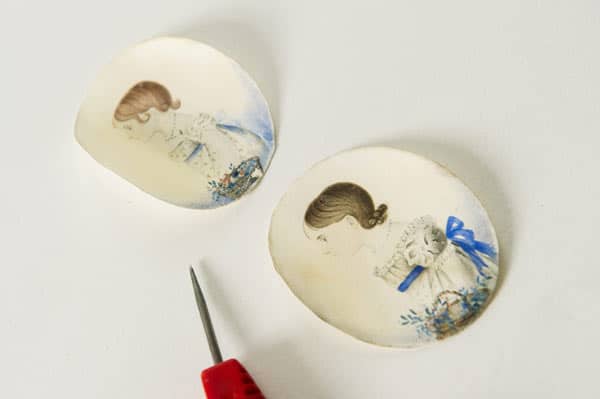 two miniature watercolour paintings - how to restore your watercolour