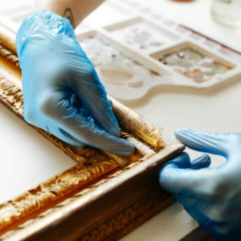 Repairing missing moulding on frame