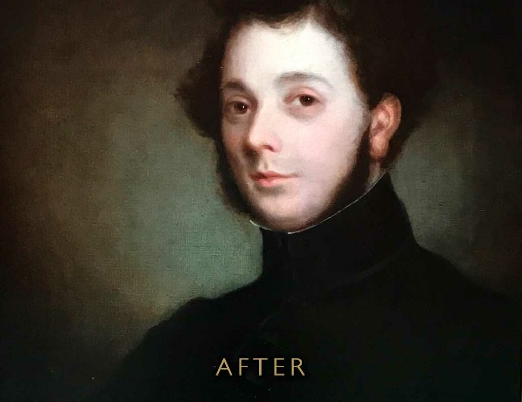 Oil Painting Tear Gentleman - After