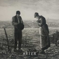 After restoration on tear repair on lithograph
