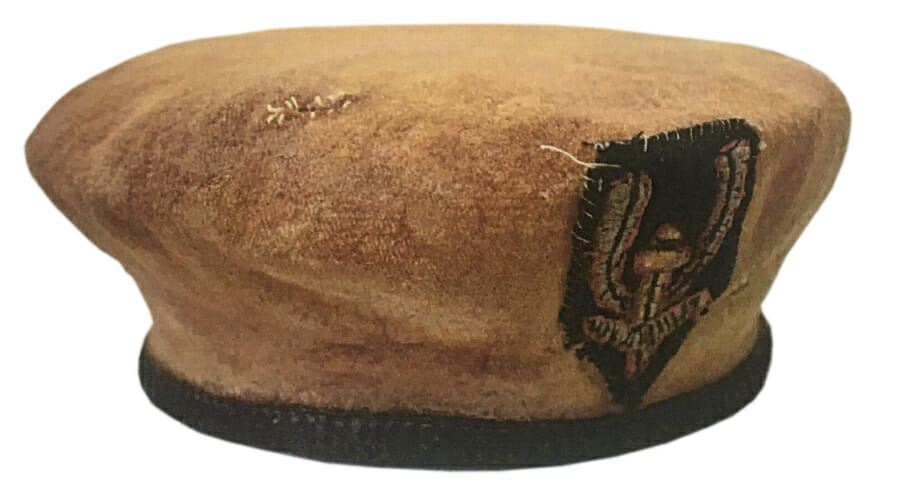 Military beret after restoration