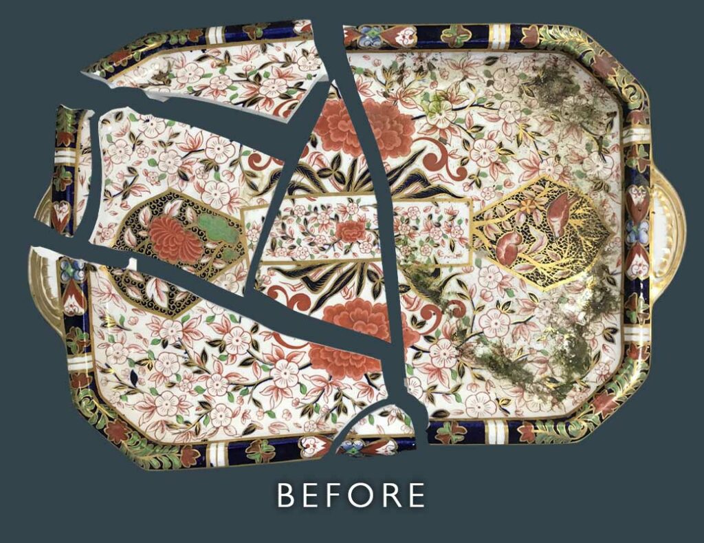 Ceramic Plate Restoration - Before