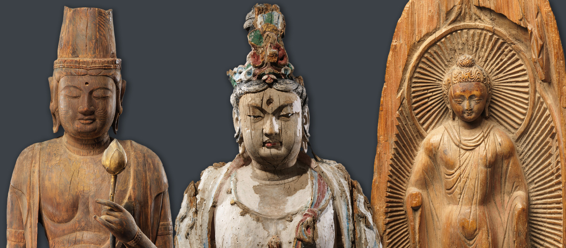 Buddhist wooden sculptures