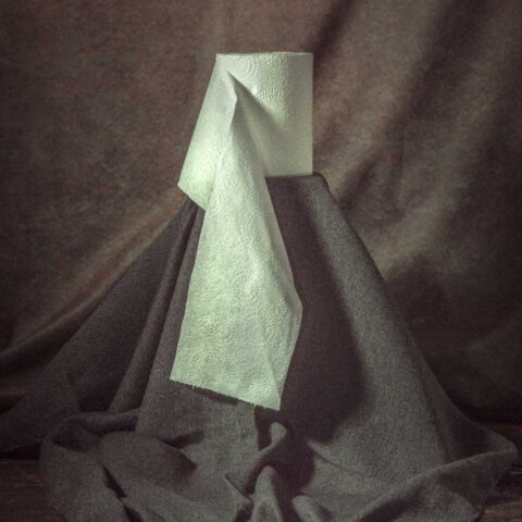 Toilet roll painting