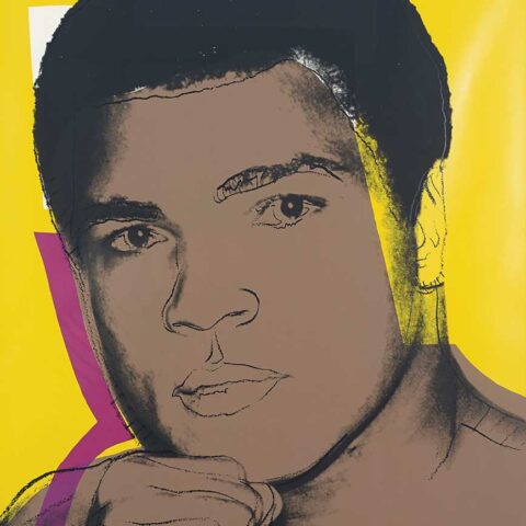 Muhammad Ali Andy Warhol print restored