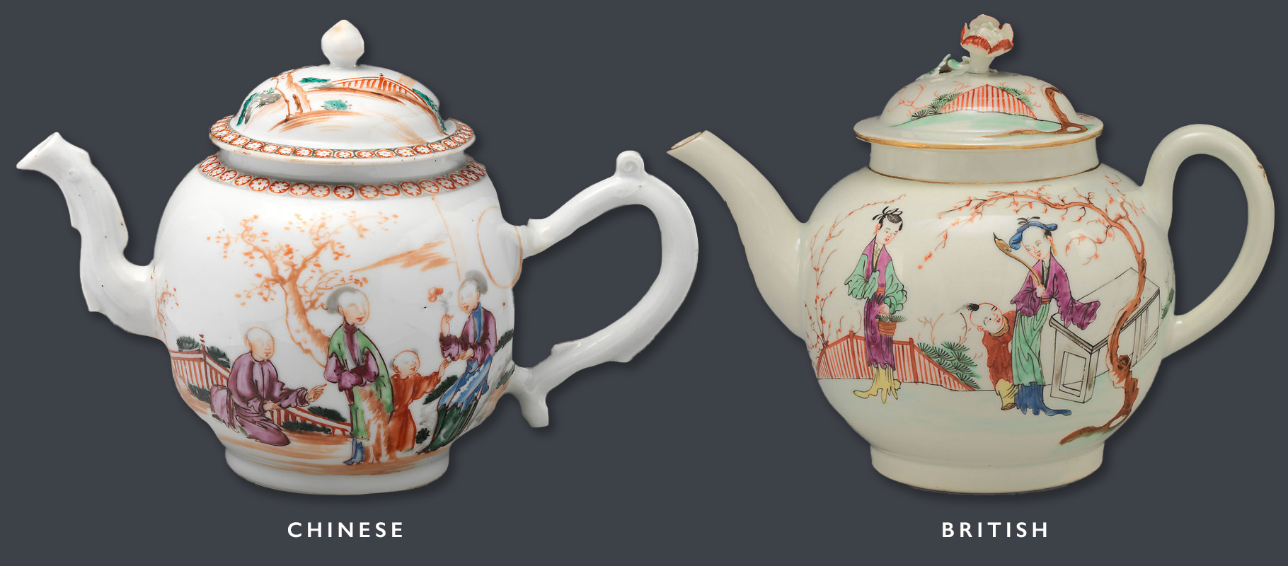Chinese british teapots