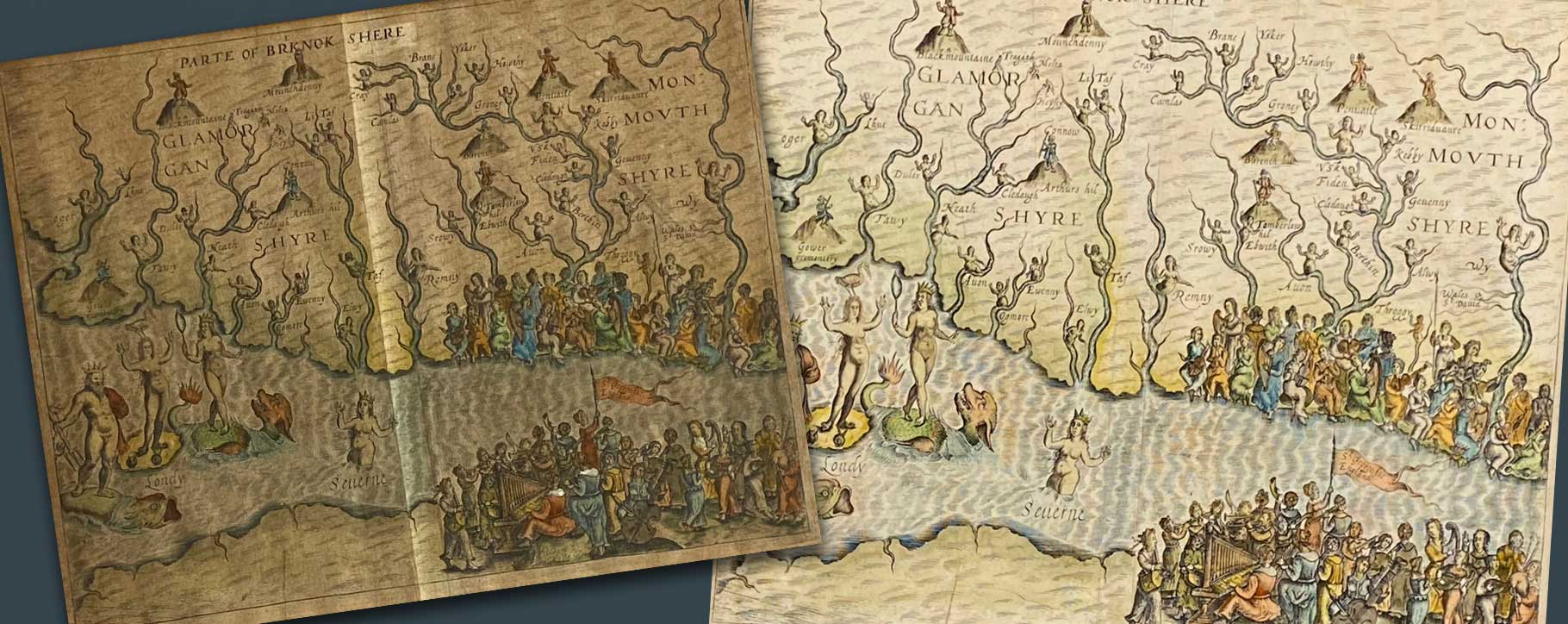 welsh map before and after restoration