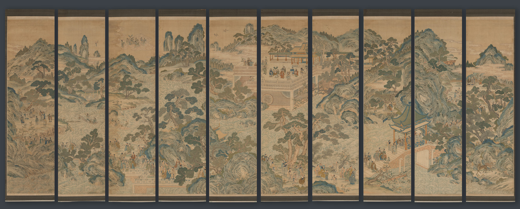 Panoramic chinese panels