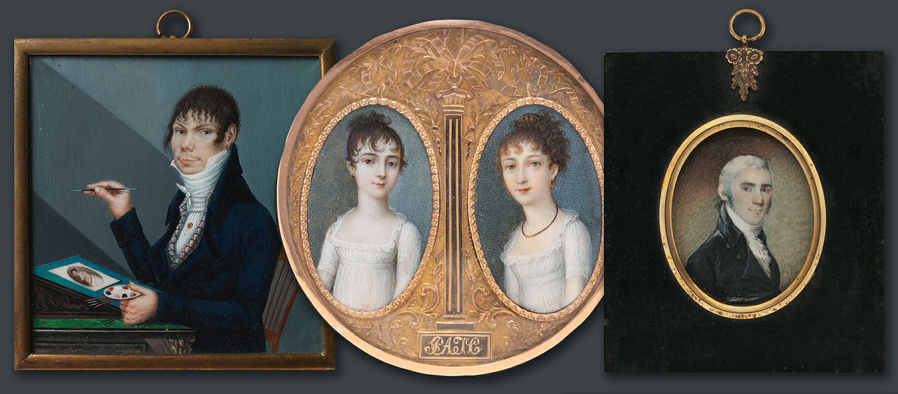 Regency miniature portraits