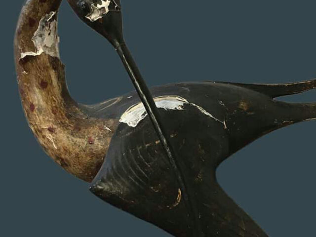 Guy Taplin - Restoring Driftwood Bird Sculpture