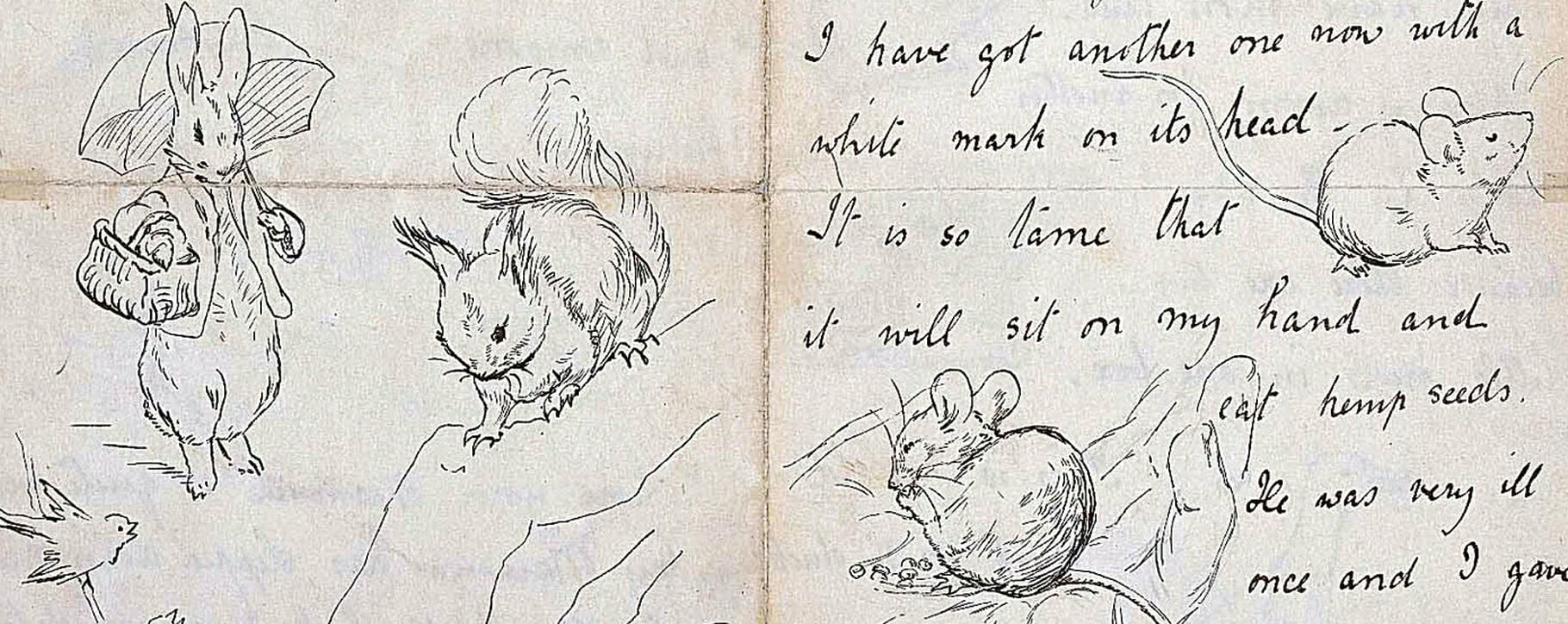 Illustrated Letter by Beatrix Potter, Cumbrian Artist