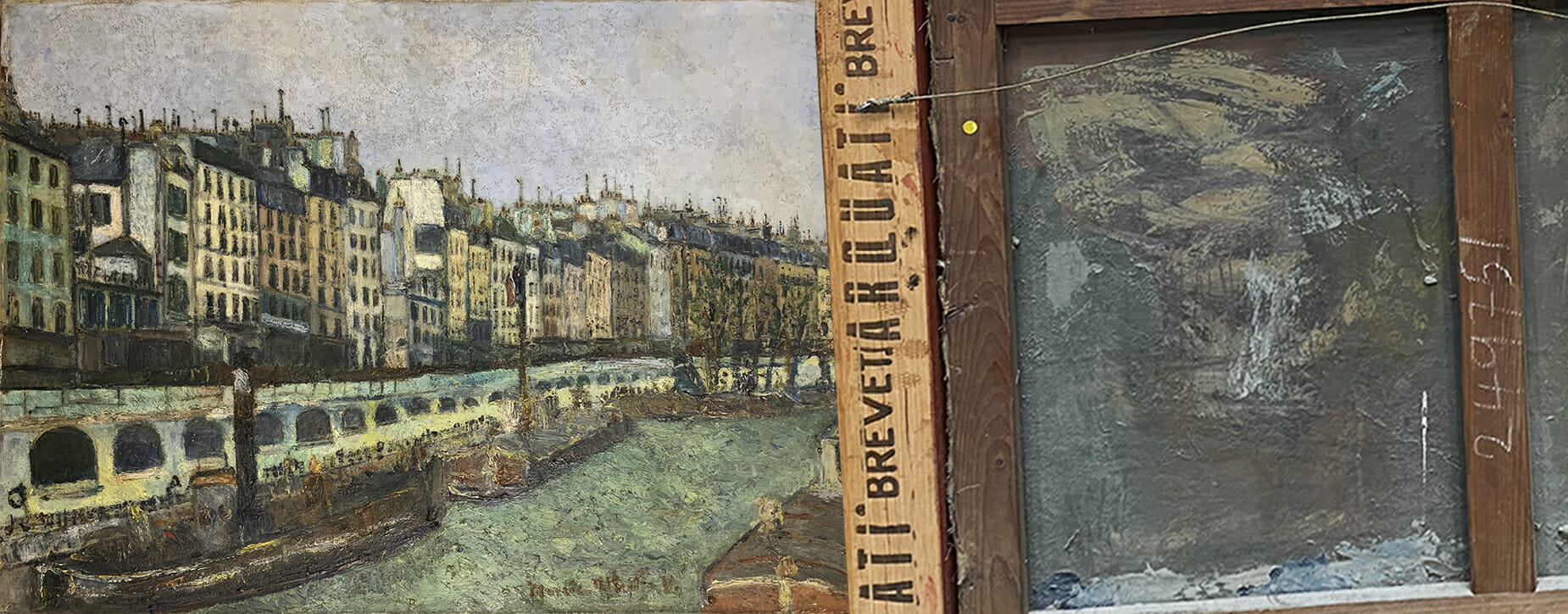 Paris WWII covered up painting