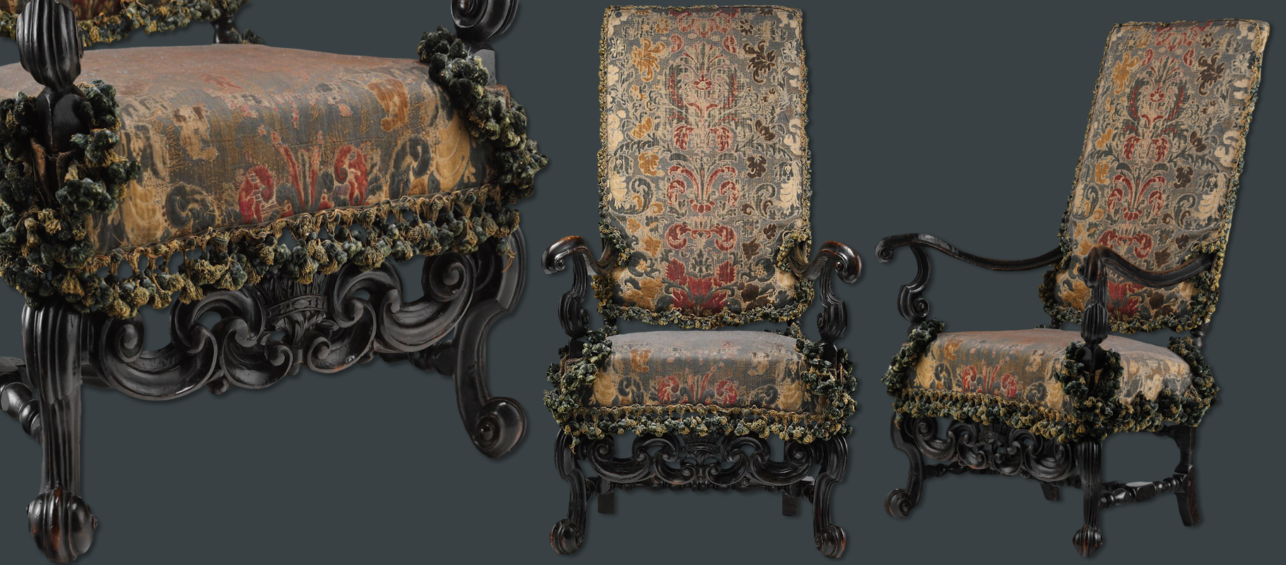 17th century marot style armchair