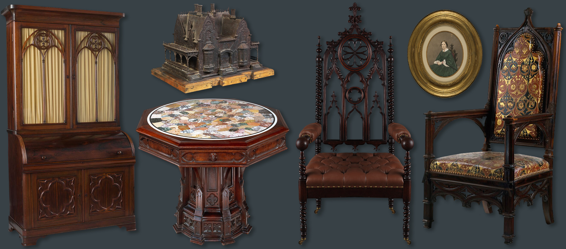 Identify antique furniture - Tudor, baroque, mid-century modern