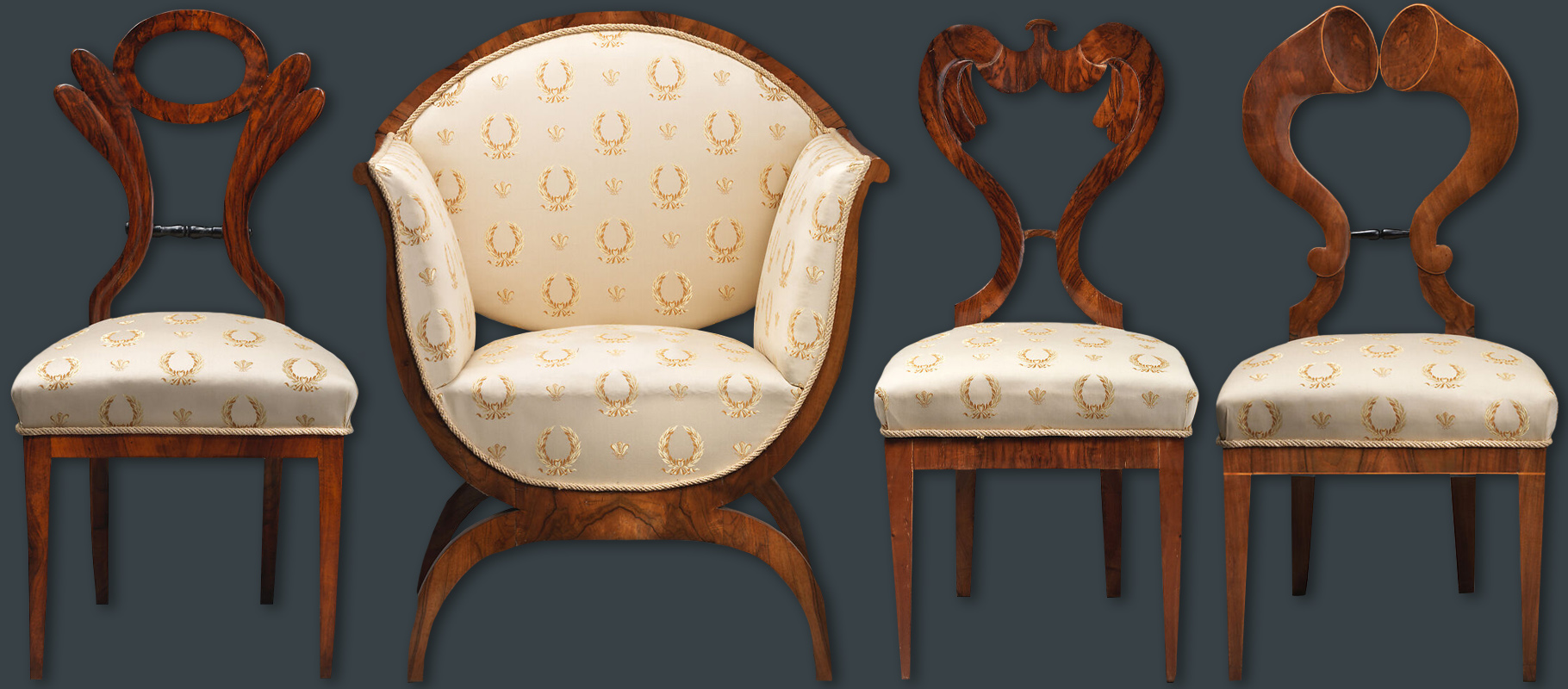 neoclassical chairs 1830s