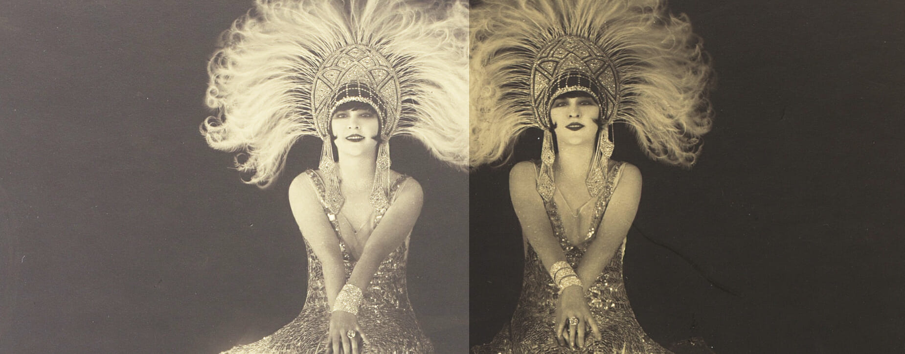 1920s print photo fade