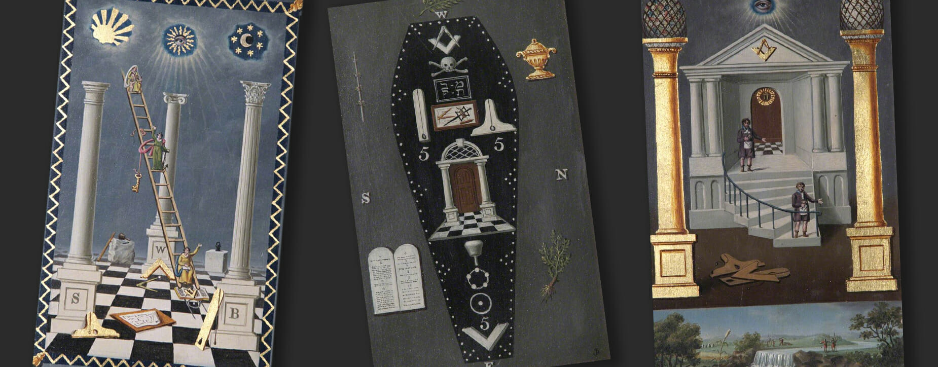 Examples of masonic tracing boards