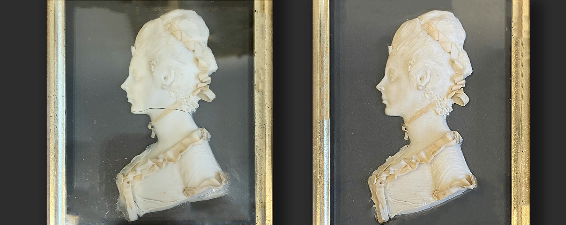 Lady wax relief restoration 18th century