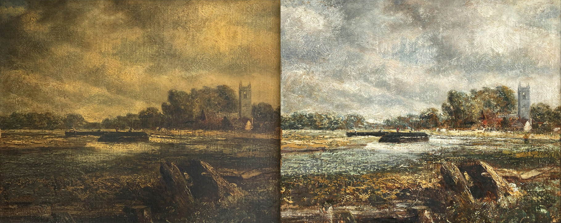 Constable landscape restoration yellow