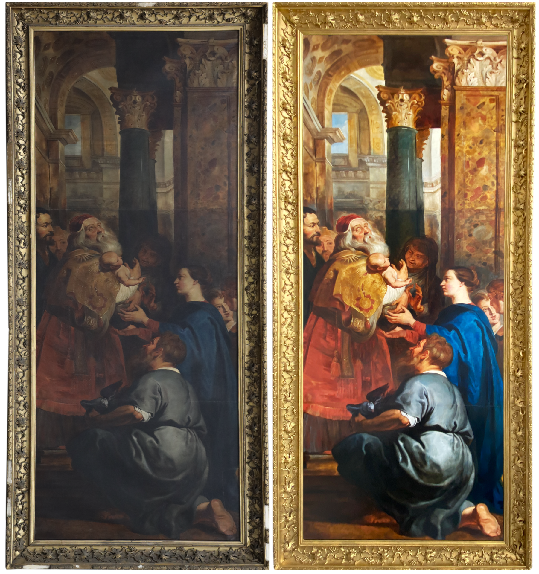 Rubens The Presentation Farnborough - Altarpiece Painting Restoration