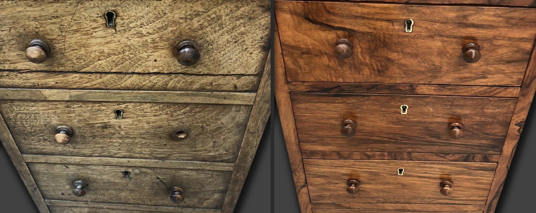 Davenport drawers restored