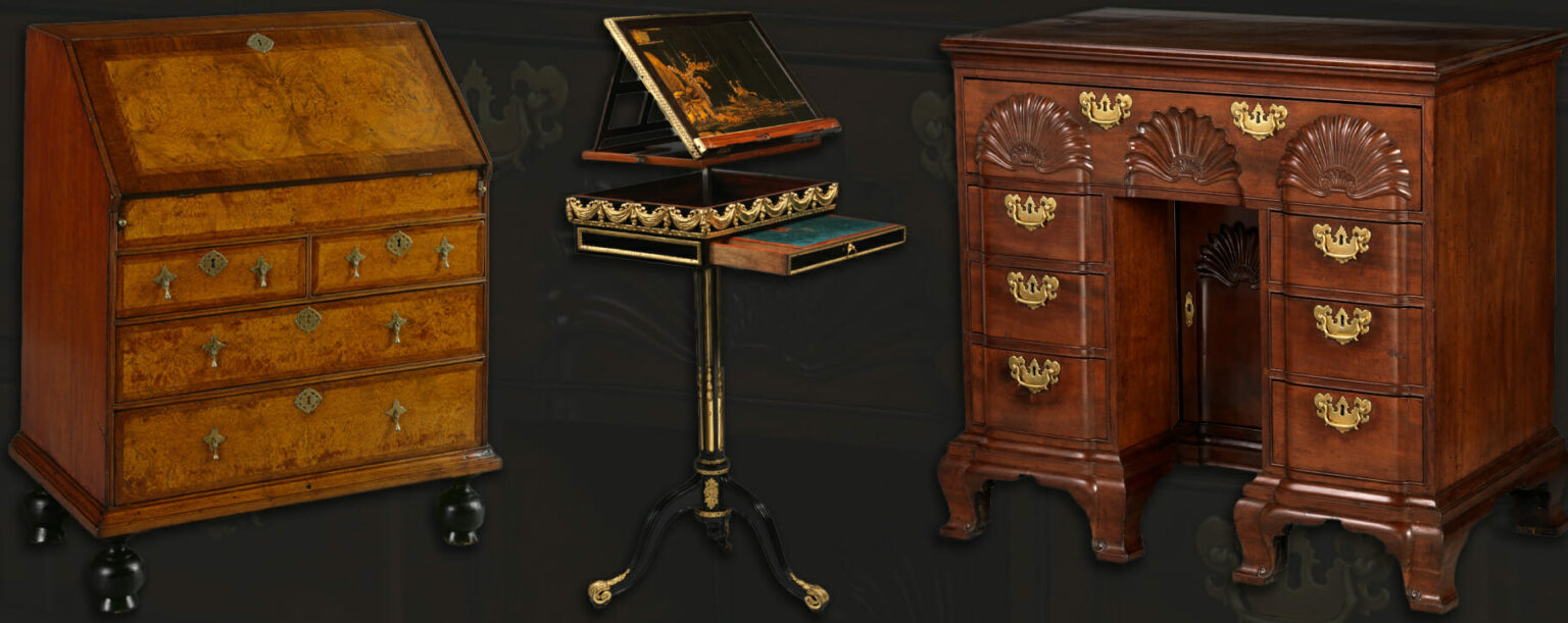 Antique desk restoration reviving writing slopes & bureau care
