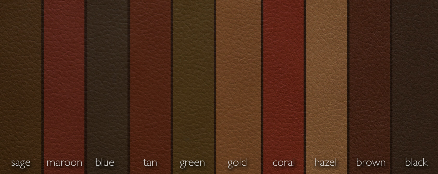 Leather colours