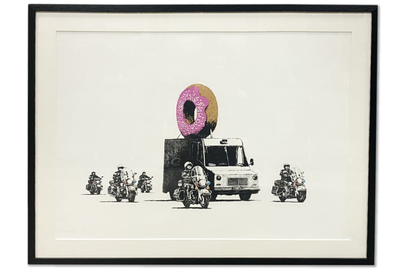 Banksy donut print after