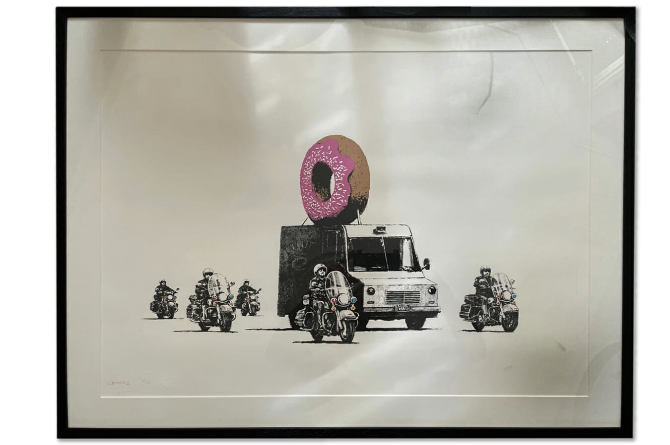 Banksy donut print before