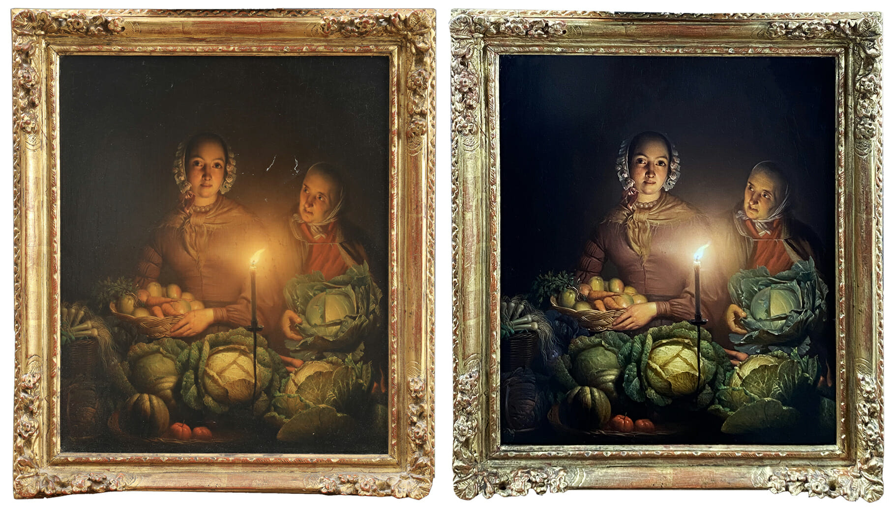 candle painting restoration