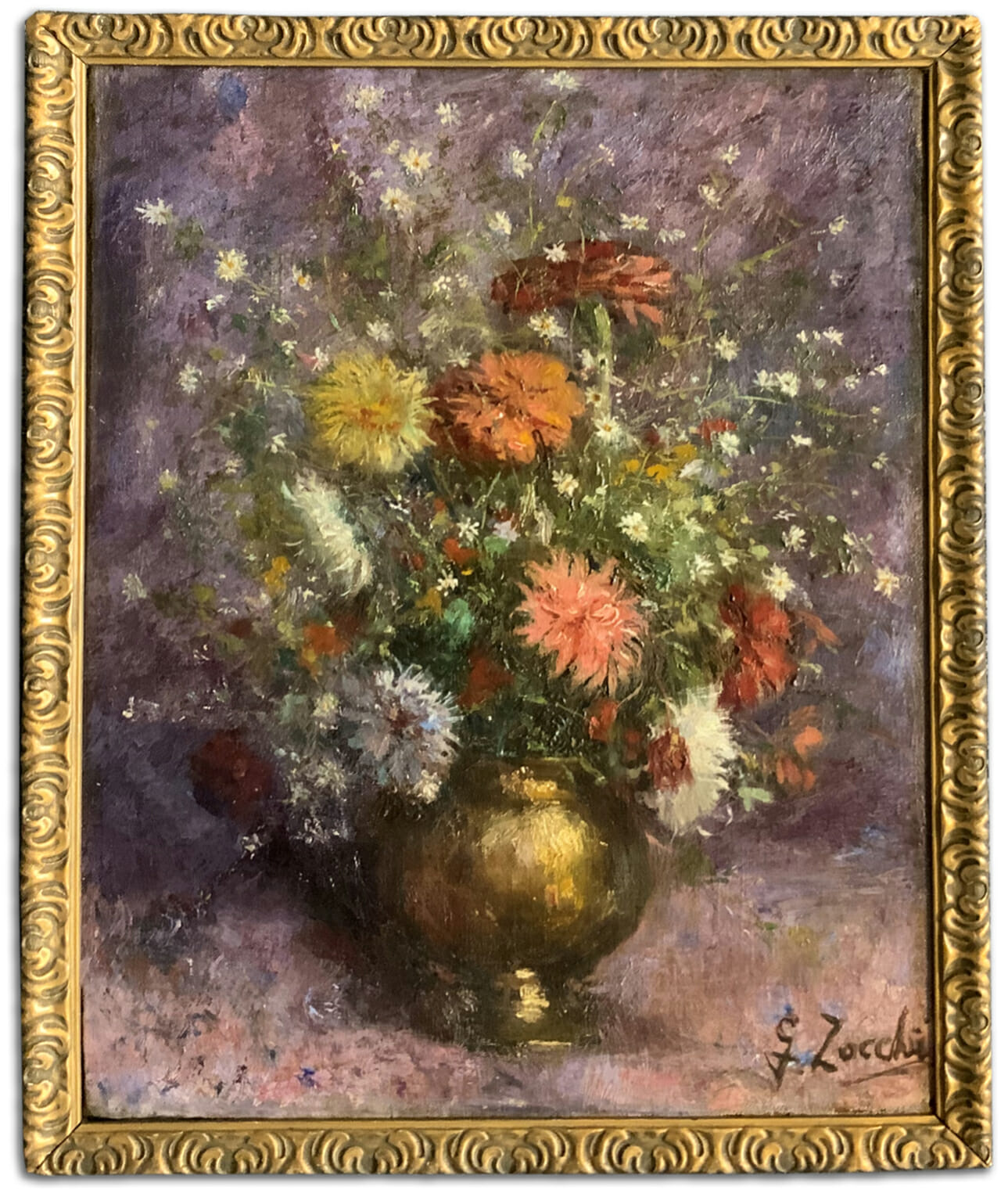 Floral painting after