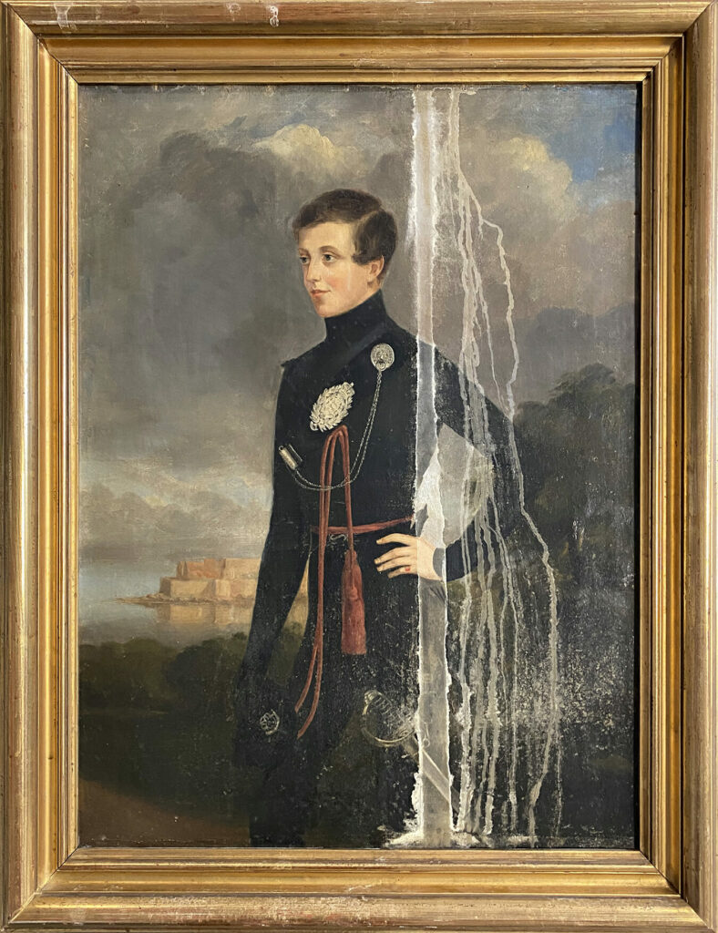 Water damaged painting restoration Fine Art Restoration Co