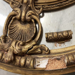 antique mirror frame restoration article