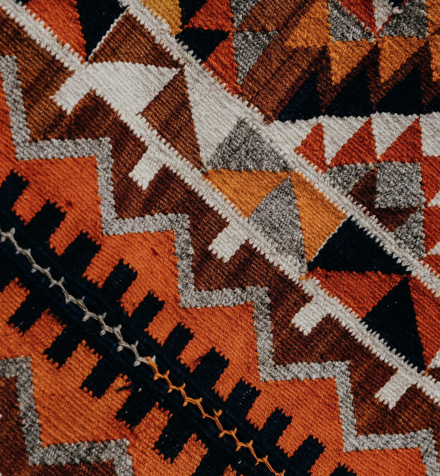 Modern rug close up