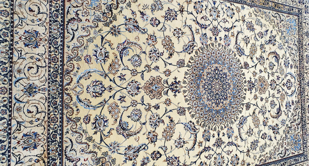 Rug after restoration detail