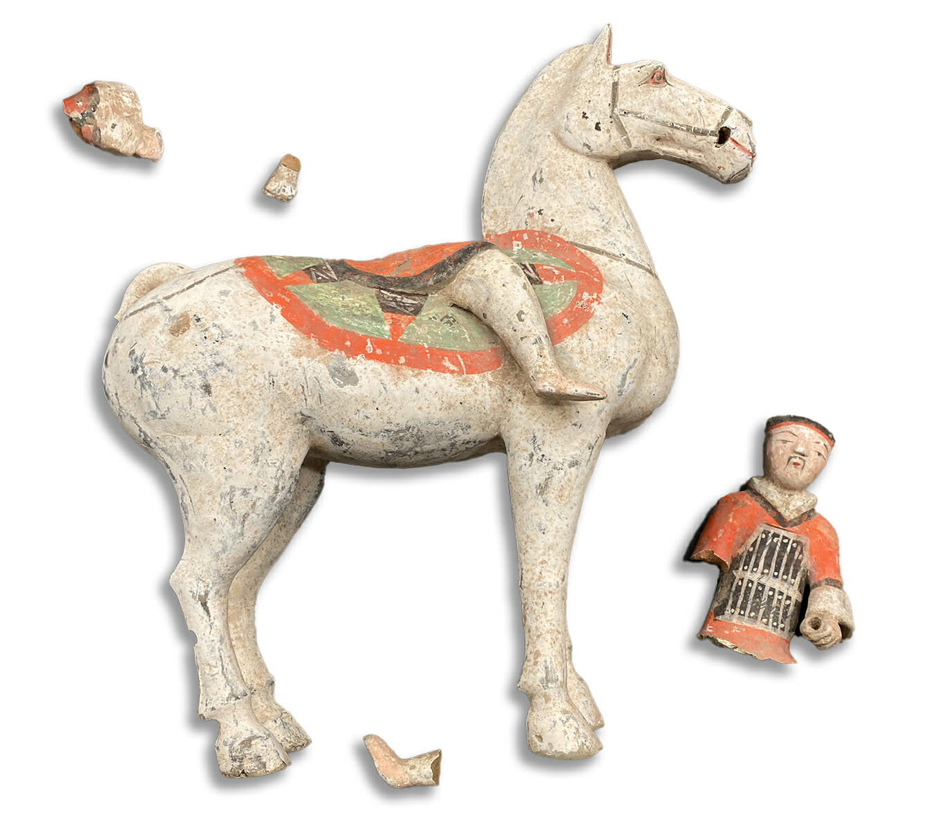 Terracotta Horseman before restoration