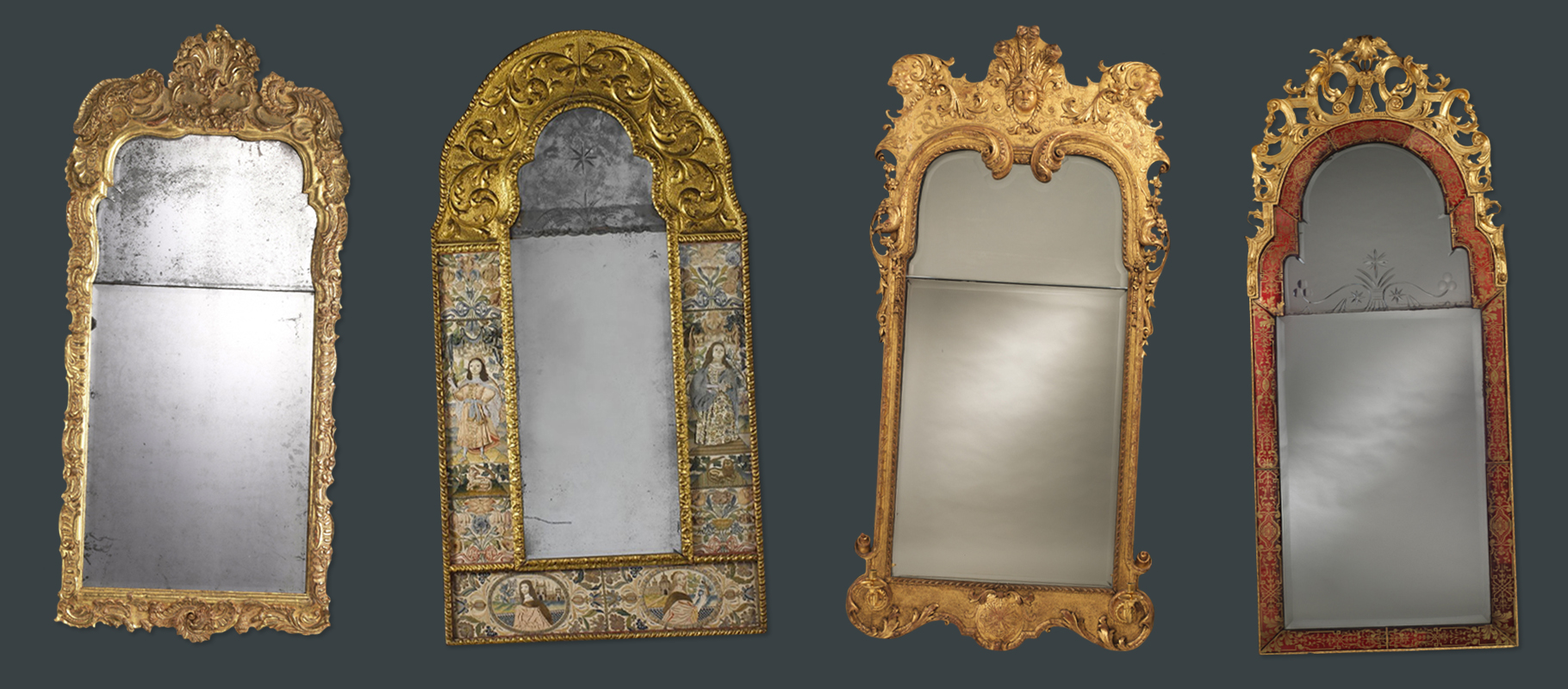 Mixed materials 18th century mirrors