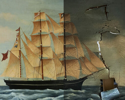 Nautical painting repair