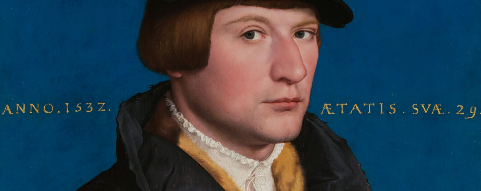 Holbein portrait with inscription