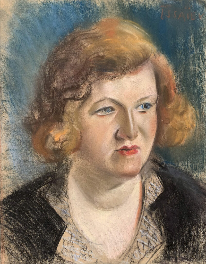 Modern pastel portrait