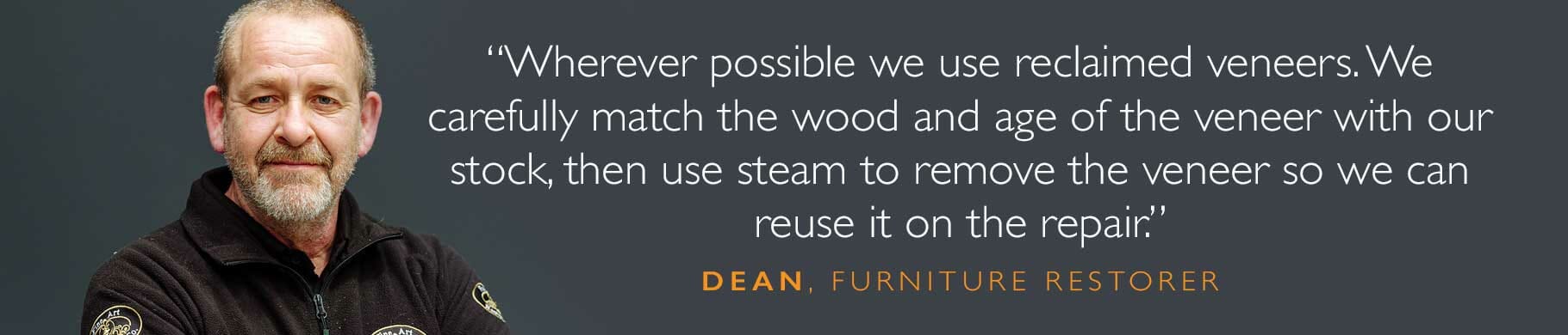 Dean reclaimed venners for restoration quote