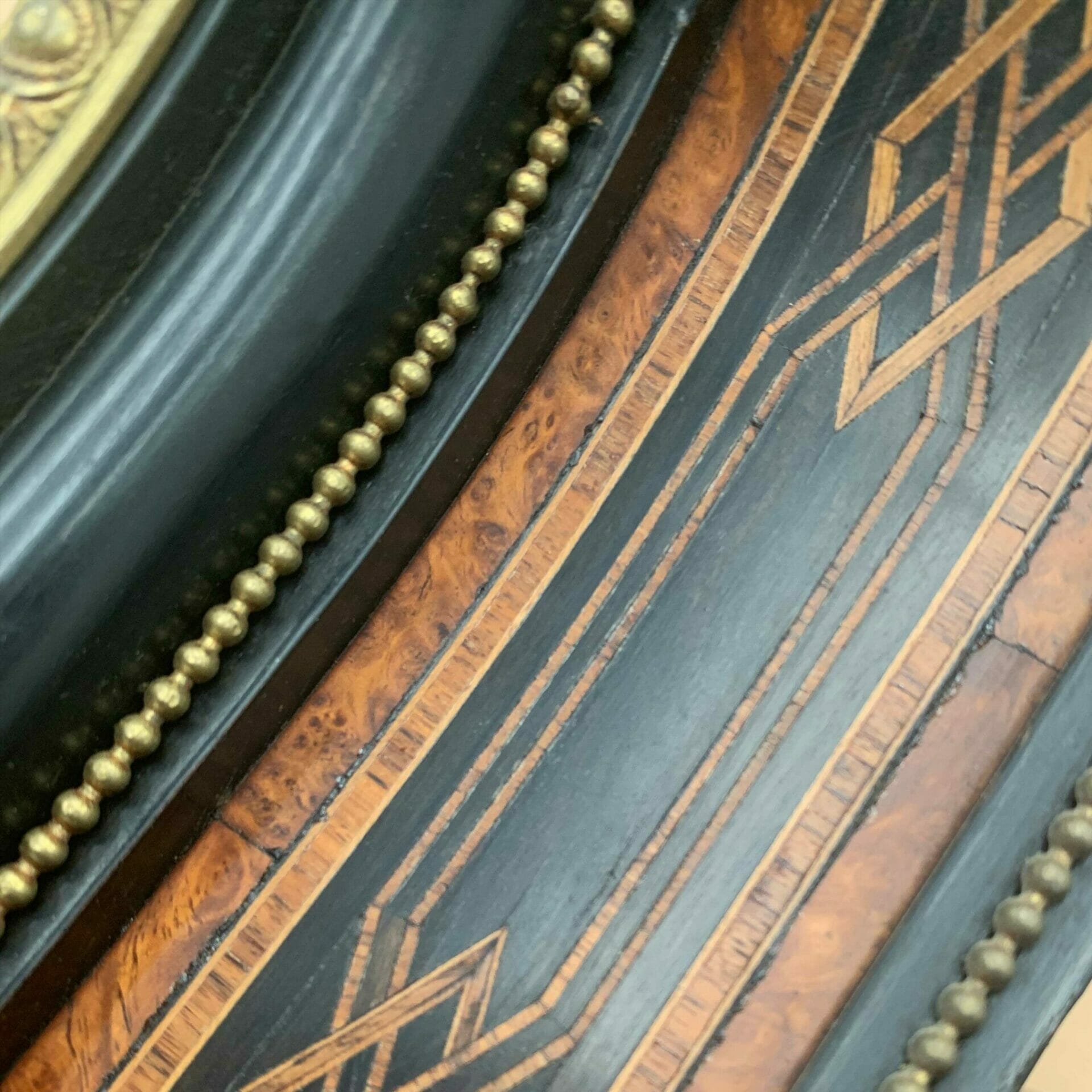 beading and stringing close up furniture