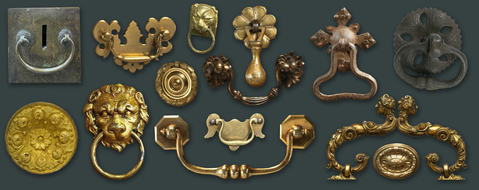Historic handles analysing brassware to determine furniture age