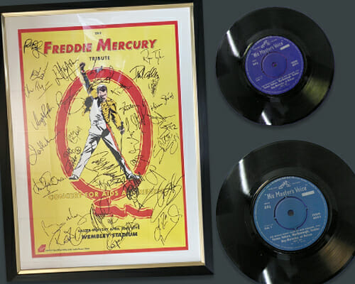 Music memorabilia page