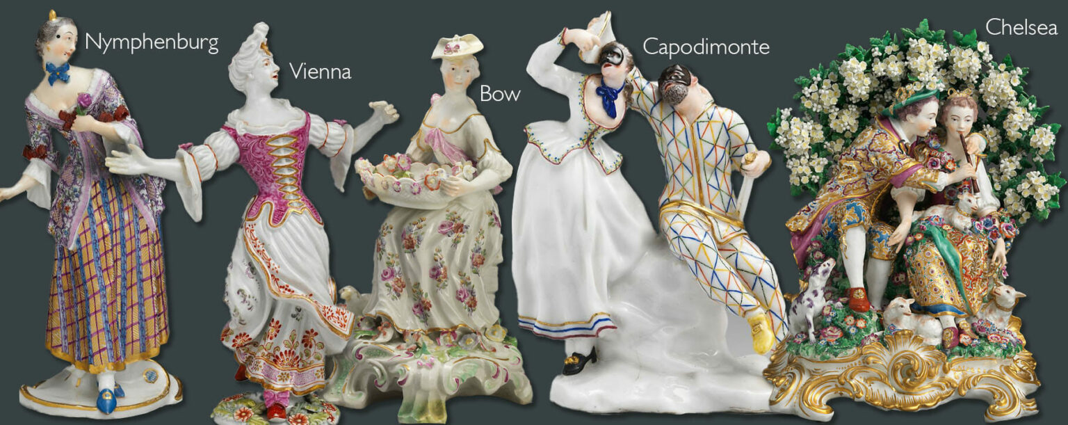 Antique porcelain valuation analysing maker’s marks and colours