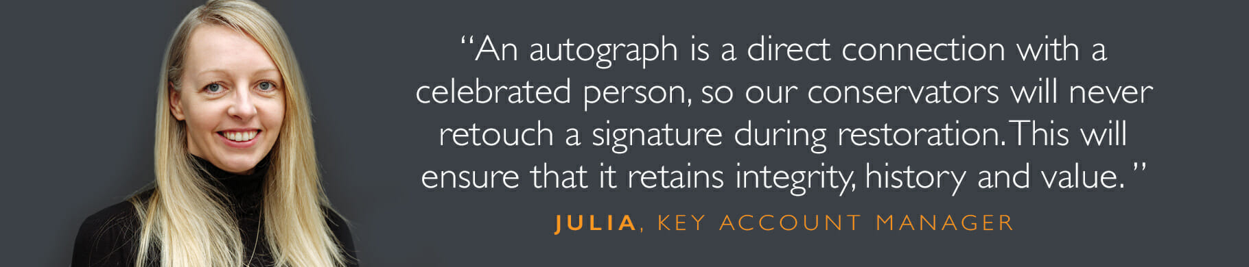 Julia autograph quote