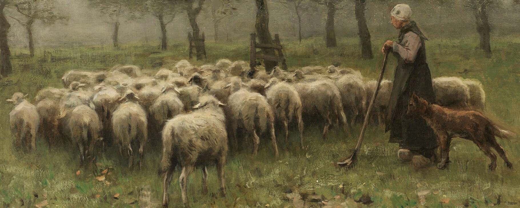 Sheep painting detail
