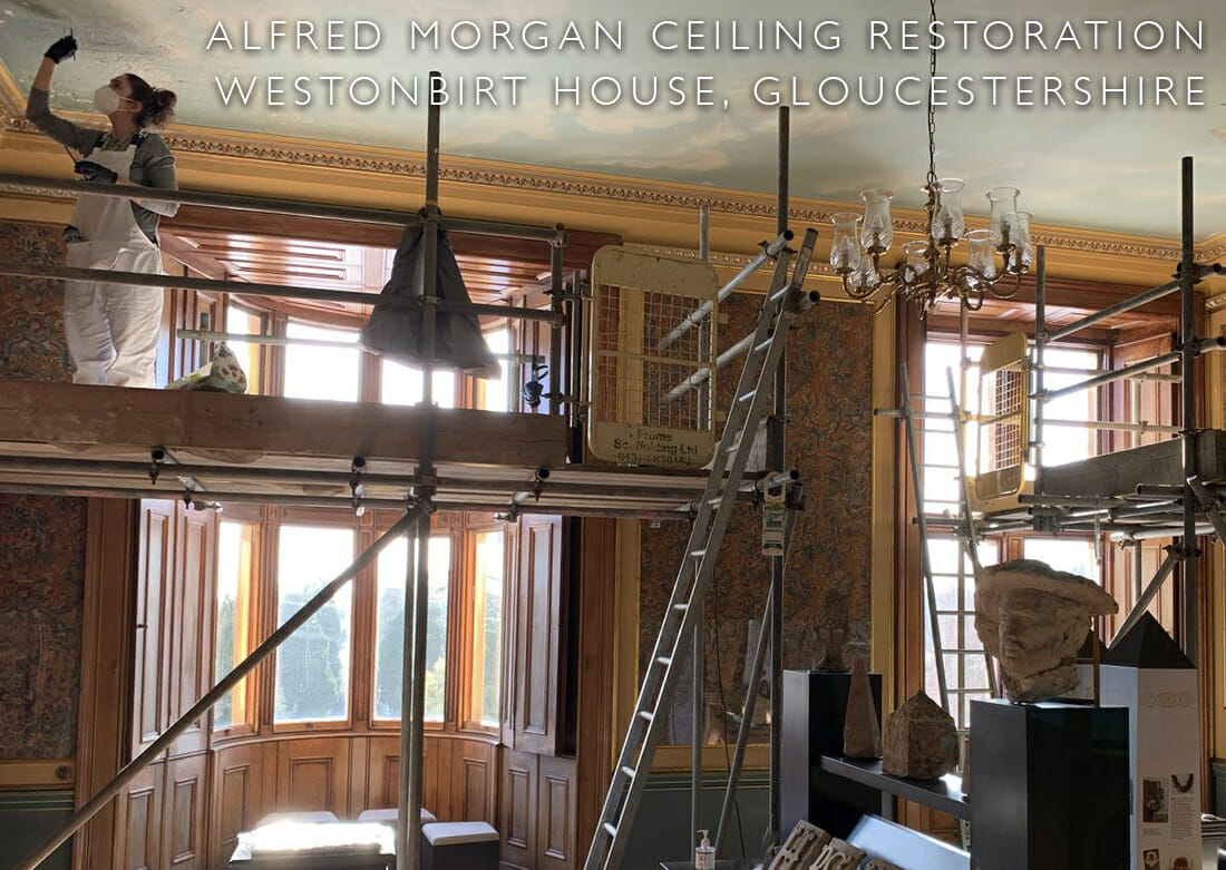 Westonbirt house ceiling historic building restoration